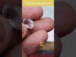 Load and play video in Gallery viewer, 6.55/CT Natural Yellow Sapphire with Govt Lab Certificate-YELSA9V
