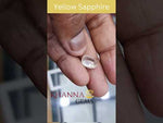 Load and play video in Gallery viewer, 5.84/CT Natural Yellow Sapphire With Govt Lab Certificate-67710

