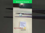 Load and play video in Gallery viewer, 2.21/CT Natural Panna Stone with Govt. Lab Certificate-12210
