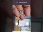 Load and play video in Gallery viewer, 7.57/CT Natural Yellow Sapphire with Govt Lab Certificate-56610
