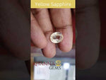 Load and play video in Gallery viewer, 6.77/CT Natural Yellow Sapphire With Govt Lab Certificate-56610
