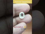 Load and play video in Gallery viewer, 4.37/CT Pukhraj Stone with Govt Lab Certificate-(YELSA9V)
