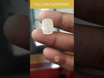 Load and play video in Gallery viewer, 9.02 Ratti Natural Ceylonese Pukhraj Stone with Govt Lab Certificate (6771)
