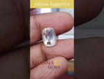 Load and play video in Gallery viewer, 5.24/CT Natural Yellow Sapphire With Govt Lab Certificate-YELSA9V
