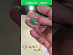 Load and play video in Gallery viewer, 6.41/CT Natural Panna Stone with Govt. Lab Certificate-4551
