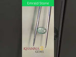 Load and play video in Gallery viewer, 1.32/CT Natural Panna Stone with Govt. Lab Certificate-12210

