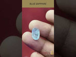 Load and play video in Gallery viewer, 3.87/CT Natural Blue Sapphire with Govt Lab Certificate (6771)

