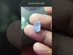 Load and play video in Gallery viewer, 4.69/CT Natural Blue Sapphire with Govt Lab Certificate-BLUSA9S
