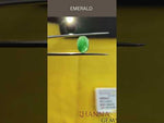 Load and play video in Gallery viewer, 3.13/CT Natural Panna Stone with Govt. Lab Certificate-3441
