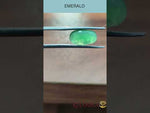 Load and play video in Gallery viewer, 3.11/CT Natural Panna Stone with Govt. Lab Certificate  (2331)
