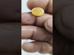 Load and play video in Gallery viewer, 6.38/CT Natural Yellow Sapphire With Govt Lab Certificate (1221)
