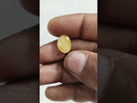 Load and play video in Gallery viewer, 5.62/CT Natural Yellow Sapphire With Govt Lab Certificate (2331)
