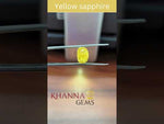 Load and play video in Gallery viewer, 4.93/CT Natural Ceylonese Yellow Sapphire with Govt Lab Certificate (8991)
