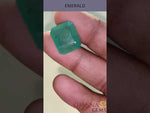 Load and play video in Gallery viewer, 8.11/CT Natural Panna Stone with Govt. Lab Certificate-12210
