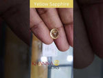 Load and play video in Gallery viewer, 4.97/CT Natural Yellow Sapphire With Govt Lab Certificate-(YELSA9W)
