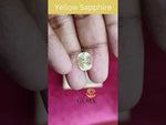 Load and play video in Gallery viewer, 6.49/CT Natural Yellow Sapphire with Govt Lab Certificate-56610
