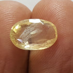 Load image into Gallery viewer, 3.77/CT Natural Yellow Sapphire With Govt Lab Certificate-YELSA9V