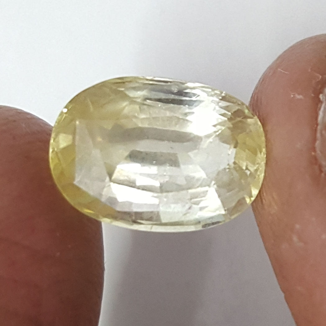 5.84/CT Natural Yellow Sapphire With Govt Lab Certificate-67710