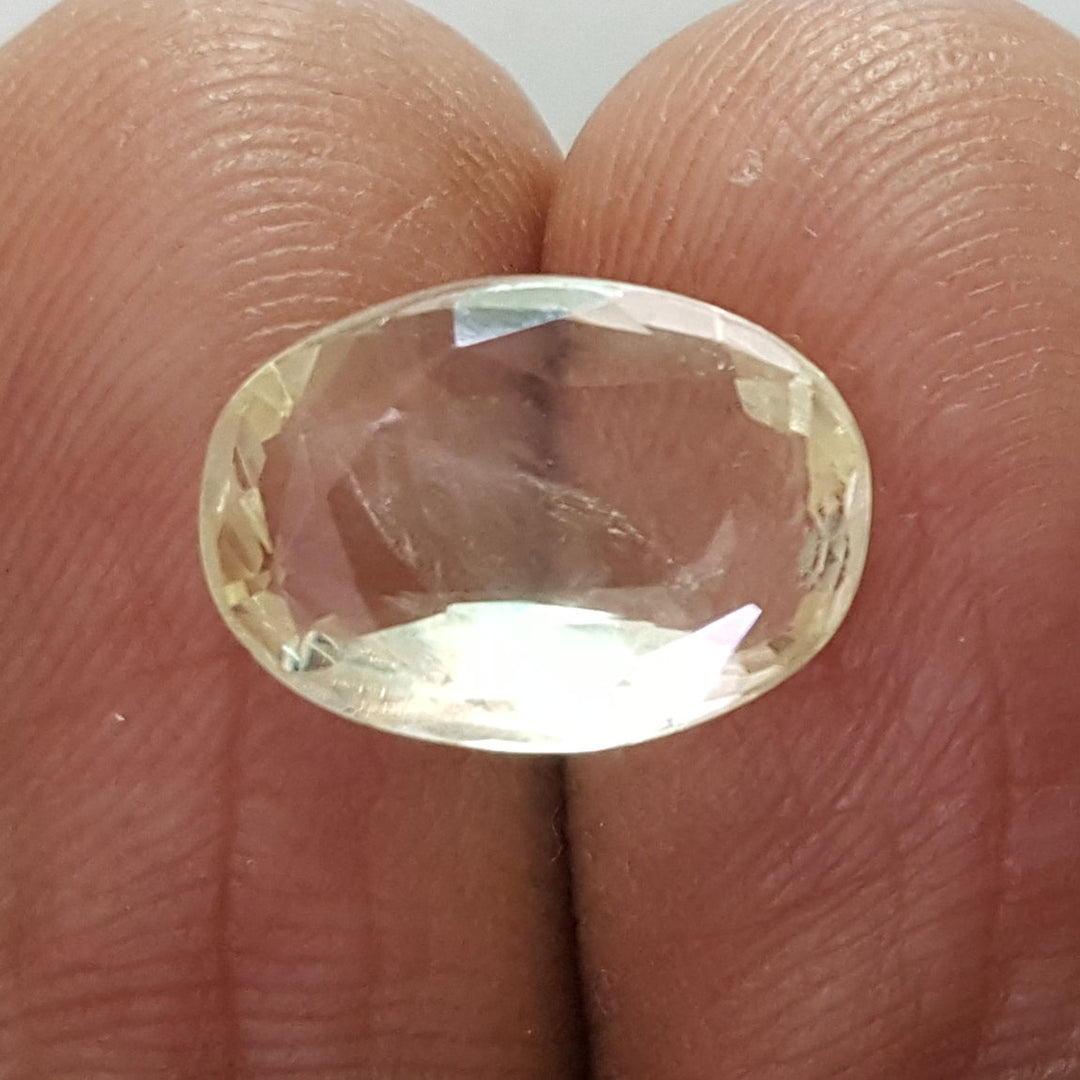 4.18/CT Natural Ceylonese Pukhraj with Govt Lab Certificate-YELSA9U