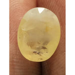 Load image into Gallery viewer, 6.33 Ratti  yellow sapphire with Govt Lab Certificate-(6100)
