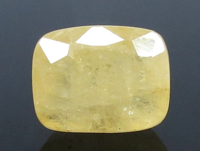 11.14 Ratti Natural Ceylonese Yellow Sapphire with Govt Lab Certificate-(4551)