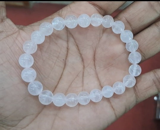 ROOSE QUARTZ BRACELET (SMALL BEADS)-900