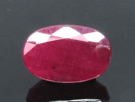 3.74/CT Natural Mozambique Ruby with Govt. Lab Certificate-(12210)