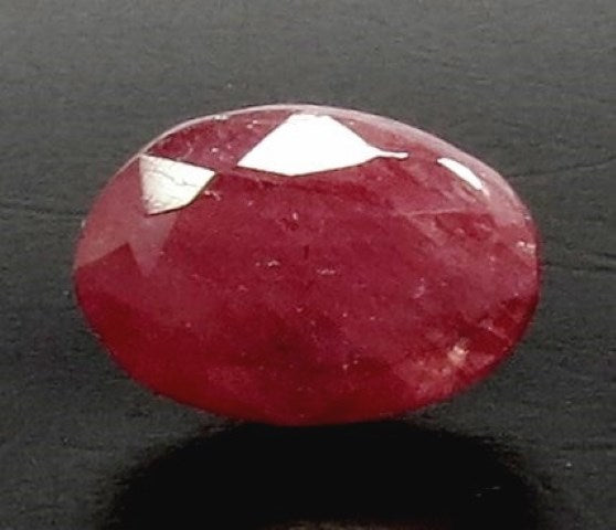 Native Ruby 5.73/CT Natural Indian Ruby with Govt. Lab Certificate (1221) | Gem ...
