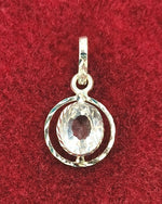 Load image into Gallery viewer, SILVER PENDANT FOR ZODIAC SIGN TAURUS AND LIBRA OVAL
