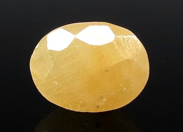 8.32 Ratti Natural Yellow Sapphire with Govt Lab Certificate-(1221)